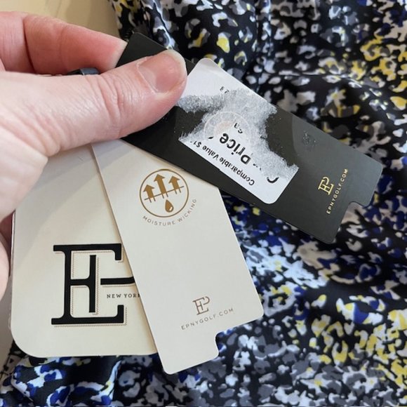 EPNY Tennis Golf Skort XXL EP New York Shorts Skirt Black Mosiac POCKET Layered - Picture 6 of 9